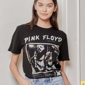 LULU'S Pink Floyd Dark Side Oversized Graphic Tee